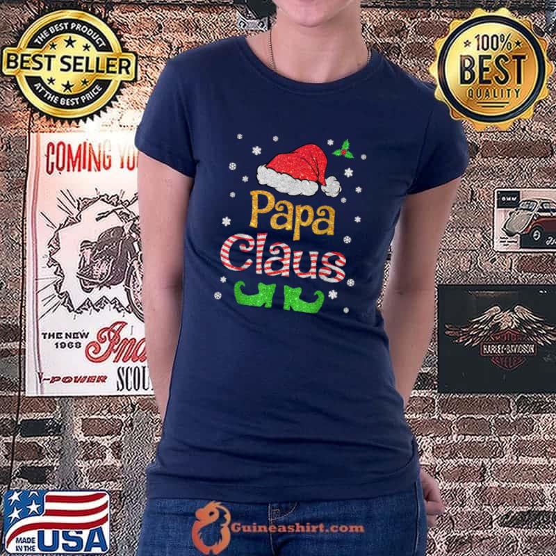 Official Papa Claus Christmas Pajama Family Matching Xmas T Shirt Ladiestee