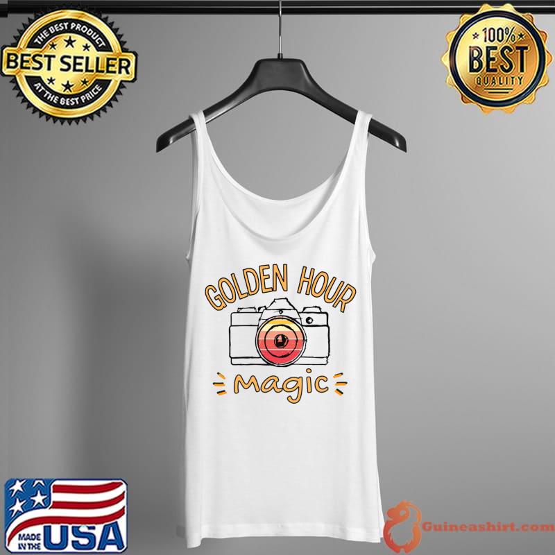 Official photographer Golden Hour Sunset Photography Camera & Lens T-s Tank Top