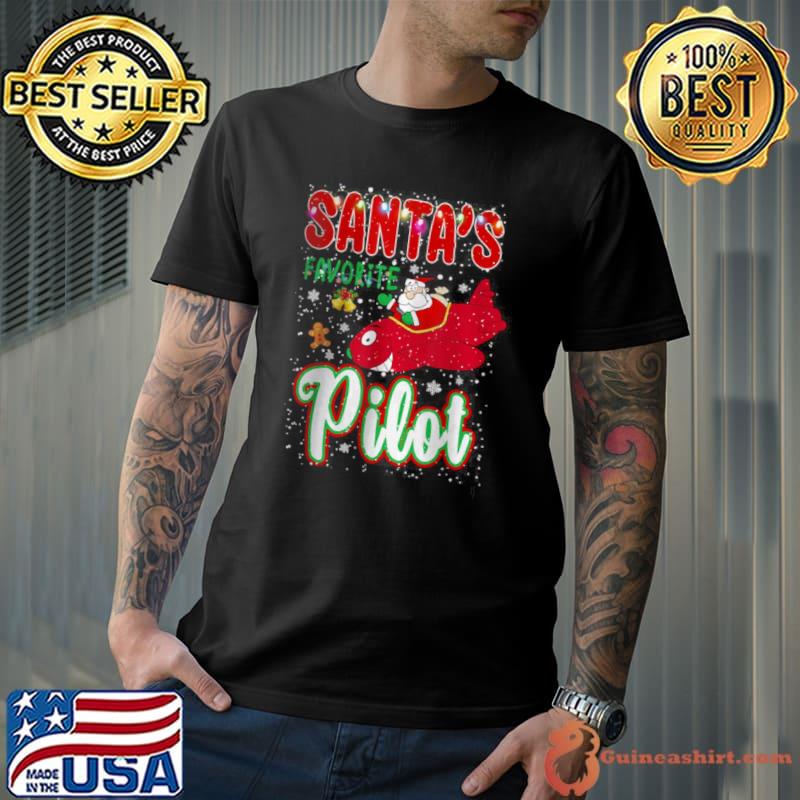 Official Santa’s Favorite Pilot Xmas Christmas Vacation Shirt Unisex