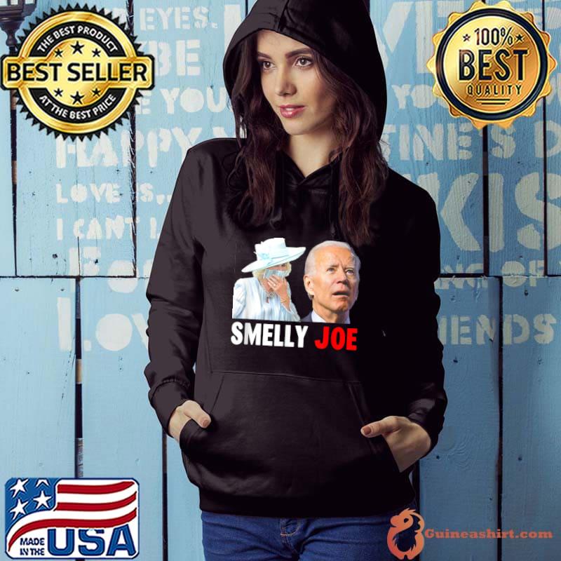 Official smelly Joe Biden Camilla Funny Fart Men Women T-Shirt Hoodie