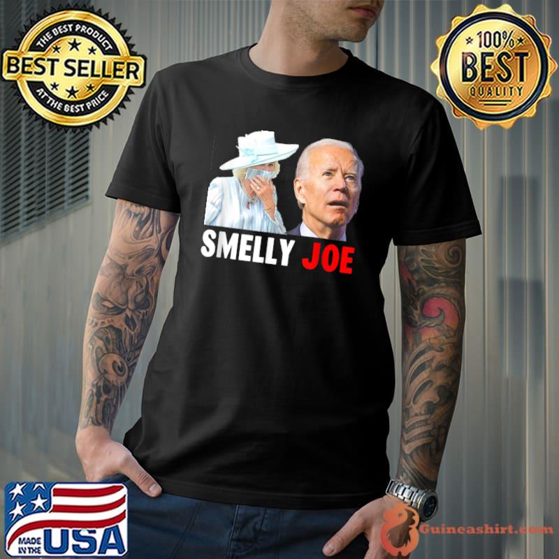 Official smelly Joe Biden Camilla Funny Fart Men Women T-Shirt