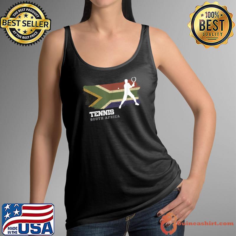 Official tennis South Africa Flag Team Tennis Player Tennis T-Shirt Tank Top