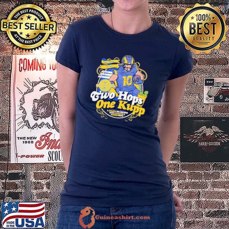 Official Two Hops One Cooper Kupp (Rams) Fake Craft Beer Label Shirt Ladiestee