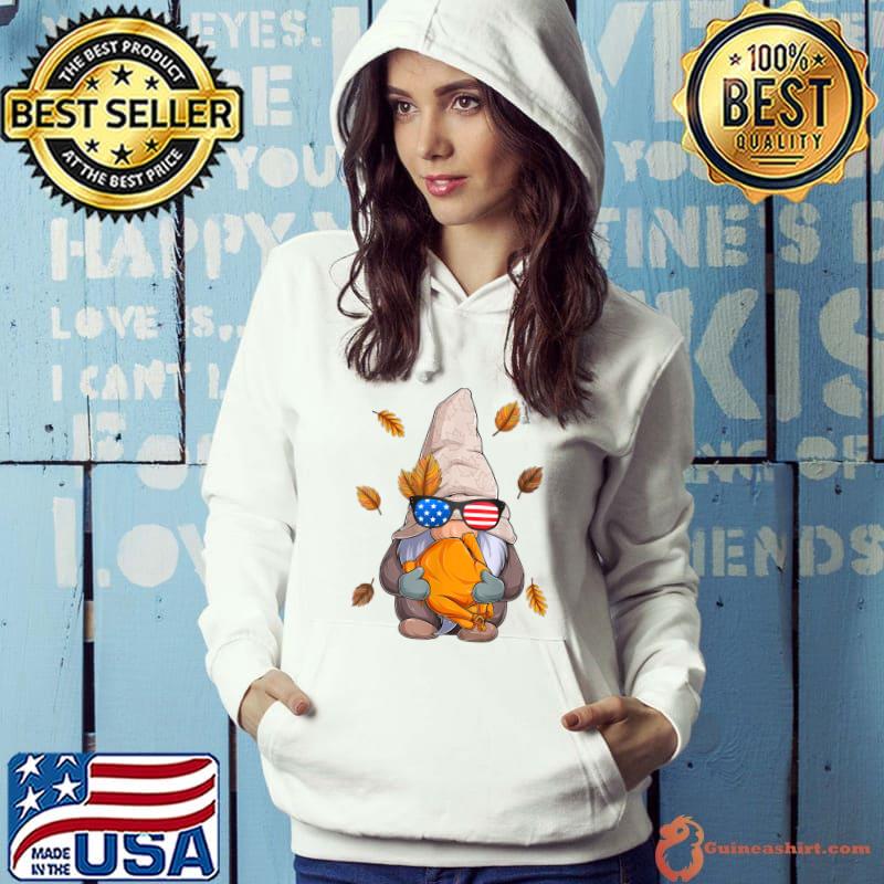 Official uSA Gnome Autumn Fall Thanksgiving T-Shirt Hoodie