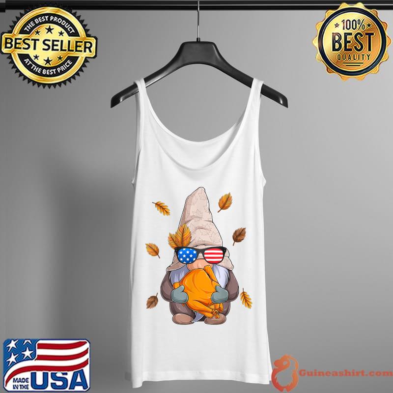 Official uSA Gnome Autumn Fall Thanksgiving T-Shirt Tank Top