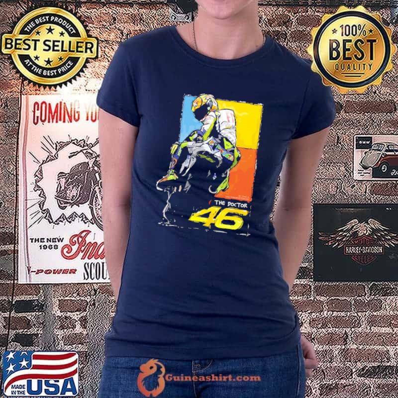 Official Vale Rossi The Doctor Unisex T-Shirt Ladiestee