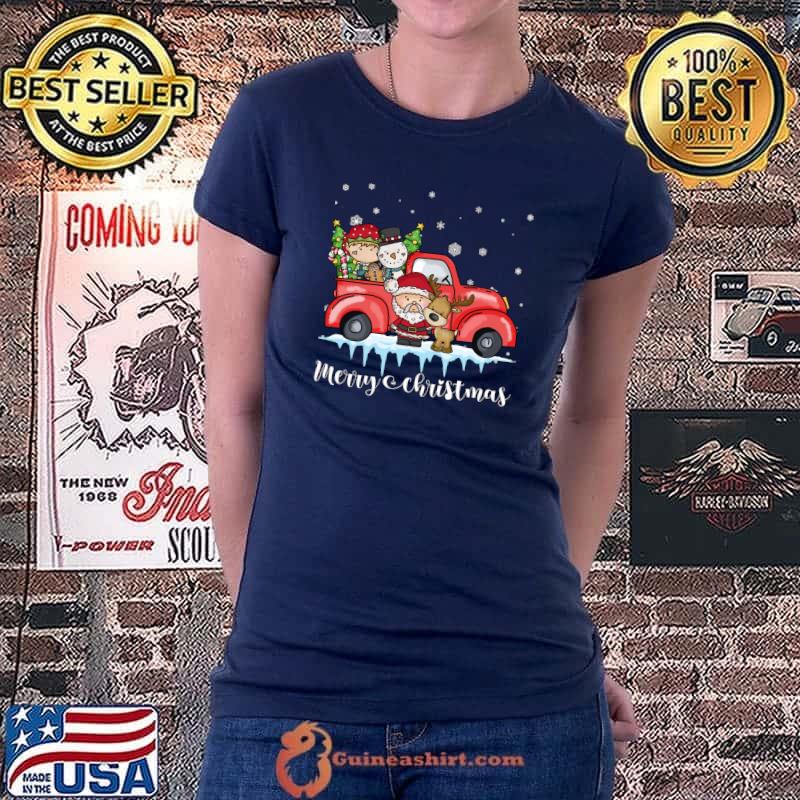 Official Vintage Merry Christmas Red Truck Old Fashioned Christmas T- Ladiestee