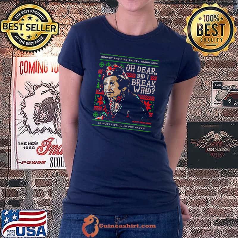 Oh Dear Did I Break Wind Christmas aunt funny Bethany T-Shirt