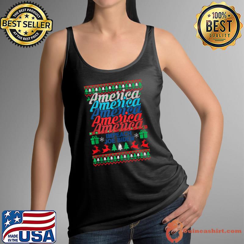 Original american USA Freedom Political Protest Christmas Sweater T-s Tank Top