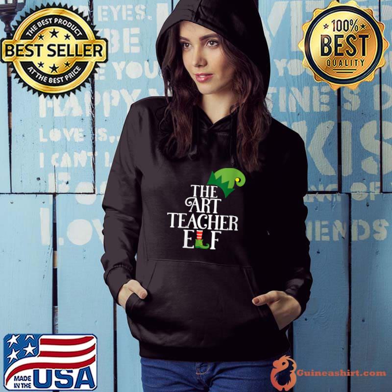 Original art Teacher Elf Matching Family Group Christmas Party Pajama T-shirt