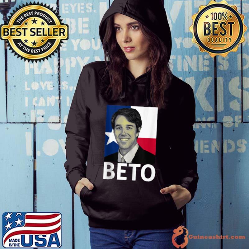 Original Beto For Texas 2022 Governor Portrait Vote 22 flag T-shirt