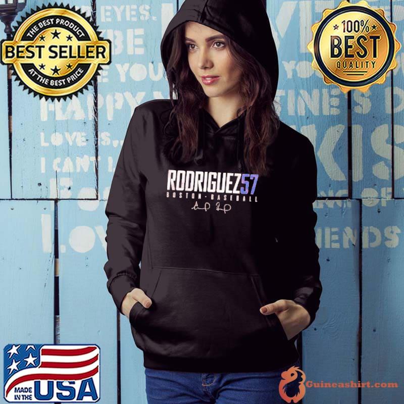 Original Boston Baseball Eduardo Rodriguez 57 signature Hoodie