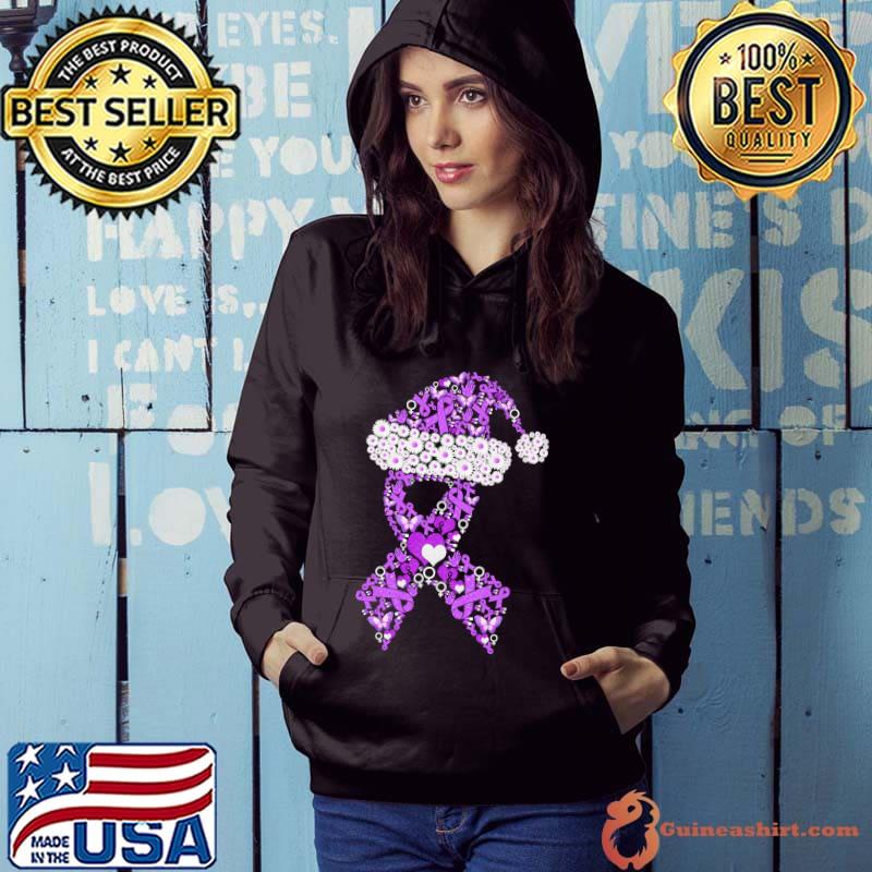 Original Breast Cancer Awareness Flowers Christmas Shirt
