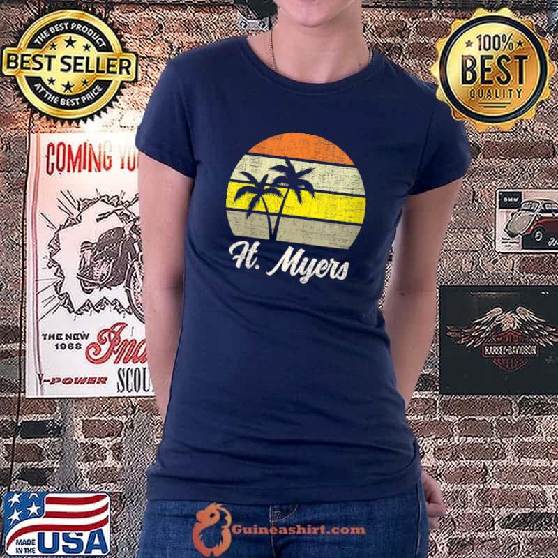 Original ft. Myers Vintage 70s Love Florida Beach Surf Retro Sunset T-Shirt