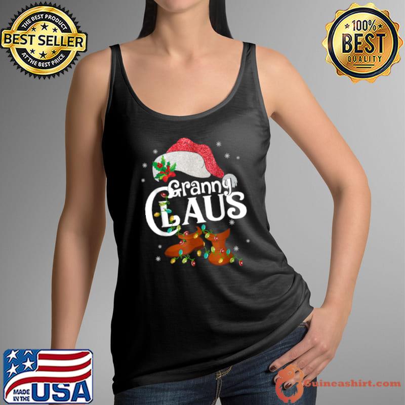 Original Granny Claus Shirt Christmas Pajama Family Matching Xmas T Shirt Tank Top