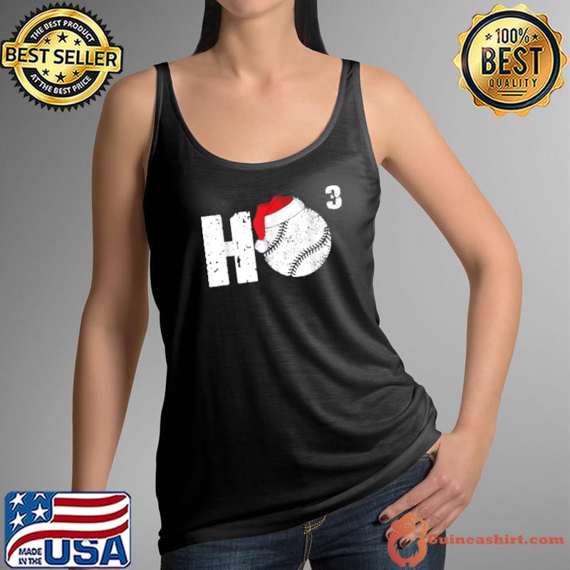 Original ho Ho Ho Baseball Santa Claus Christmas Pajama T Shirt Tank Top