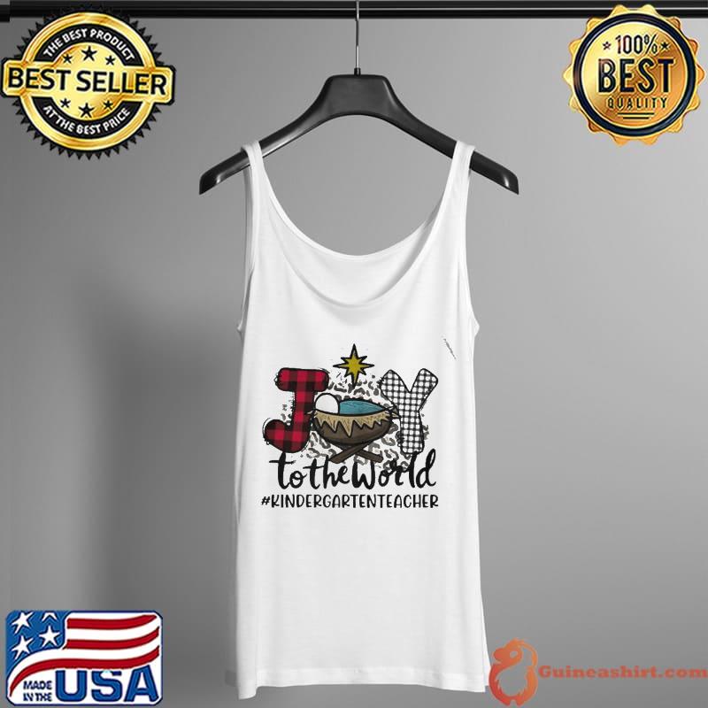 Original Joy to the world kindergarten teacher christmas Tank Top
