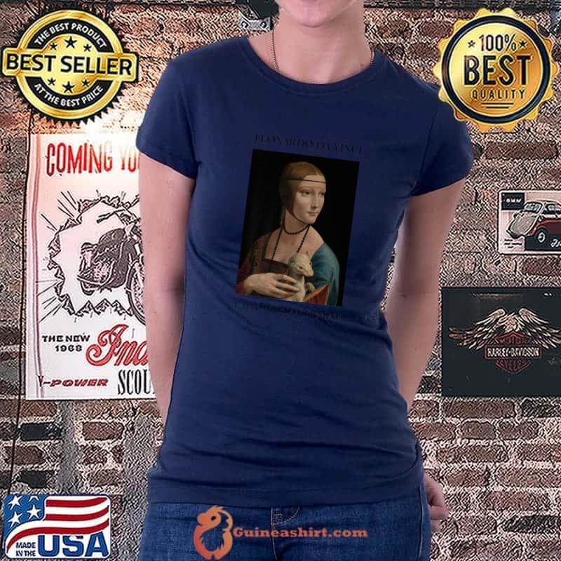 Original leonardo Da Vinci Lady With An Ermine Art History Aesthetic Premium T-Shirt Ladiestee