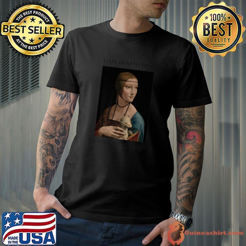 Original leonardo Da Vinci Lady With An Ermine Art History Aesthetic Premium T-Shirt
