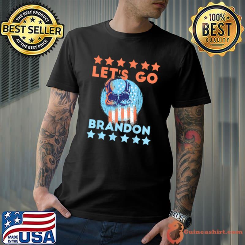 Original Let’s Go Brandon Biden Conservative Anti Liberal US Flag T Shirt