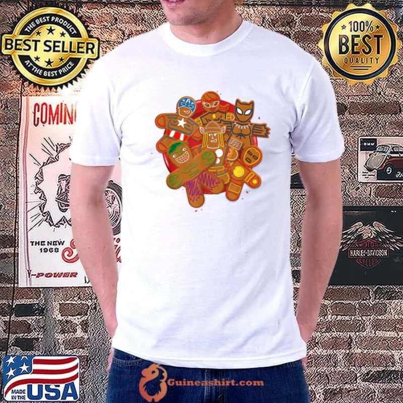 Original marvel Avengers Gingerbread Cookie Plate Holiday T-Shirt
