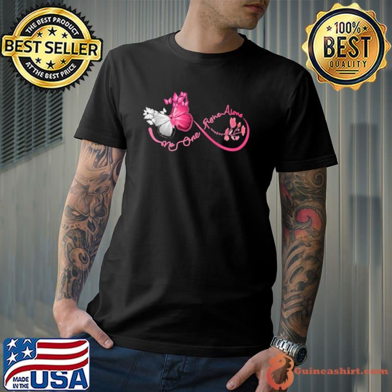 Original No one fight alone Breast cancer awareness Shirt