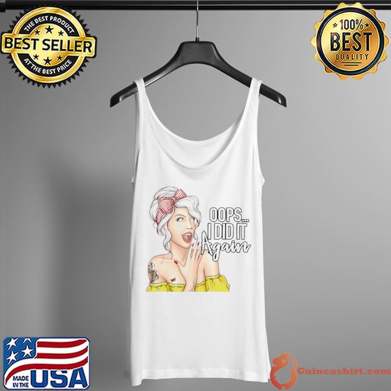 Original Oops I Did It Again Pregnant Women Shirt Tank Top