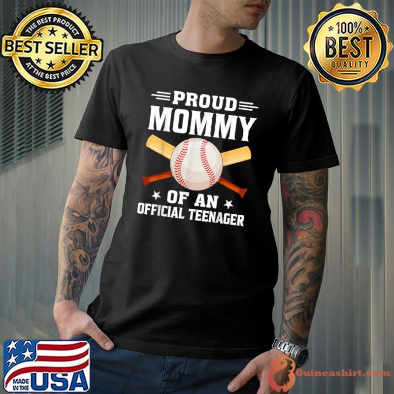 Original proud Football Mommy 13th Bday Official Teenager 13 Yrs Old T-Shirt