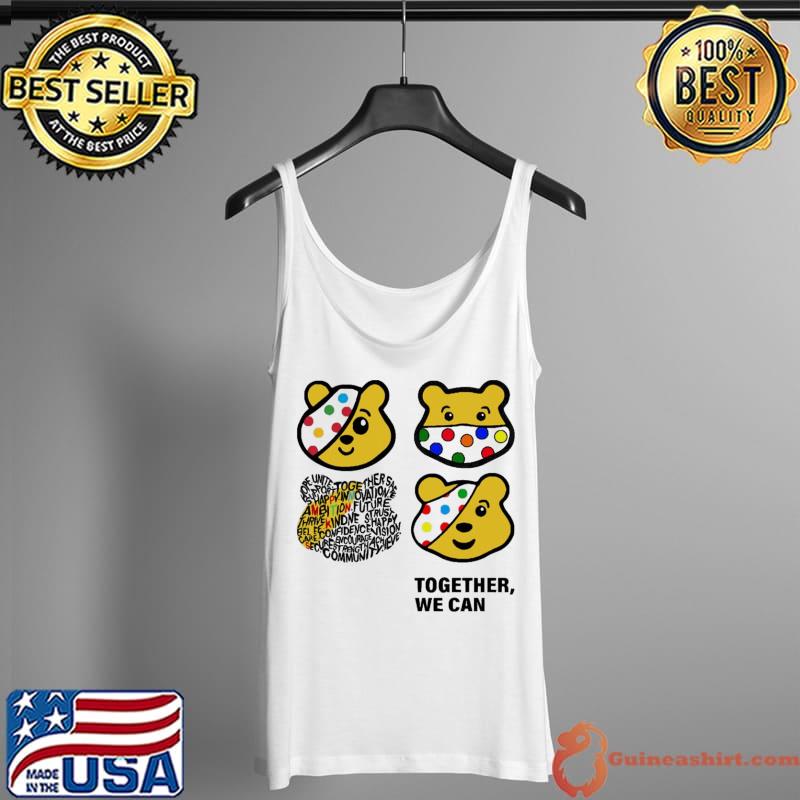 Original Pudsey Bear Together We Can Unisex T-Shirt Tank Top