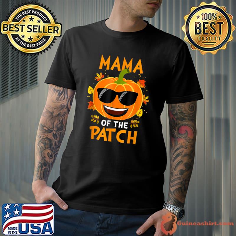 Original pumpkin Mama of the Patch Pun Family Halloween Thanksgiving T-Shirt