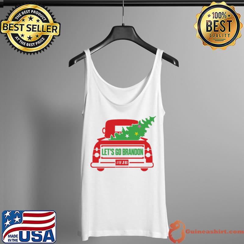 Original Red Truck Christmas Tree Let’s Go Brandon FJB Unisex Sweat Tank Top