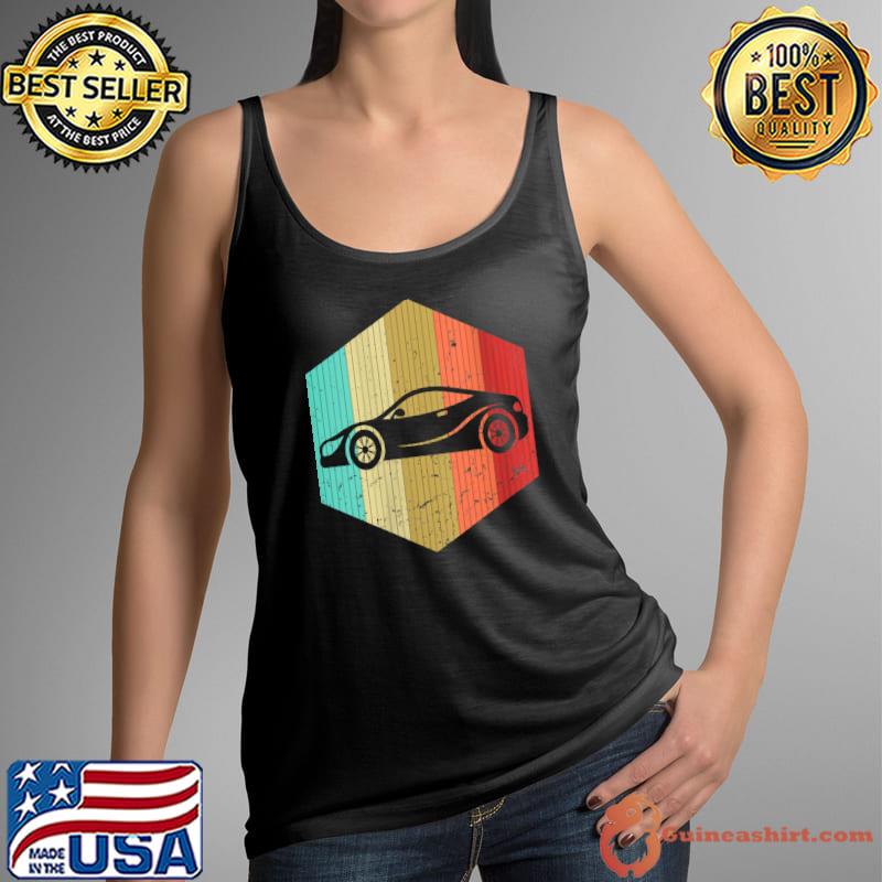 Original vintage Car Retro Sport Car Silhouette Automotive Lover 80s T-Shirt Tank Top