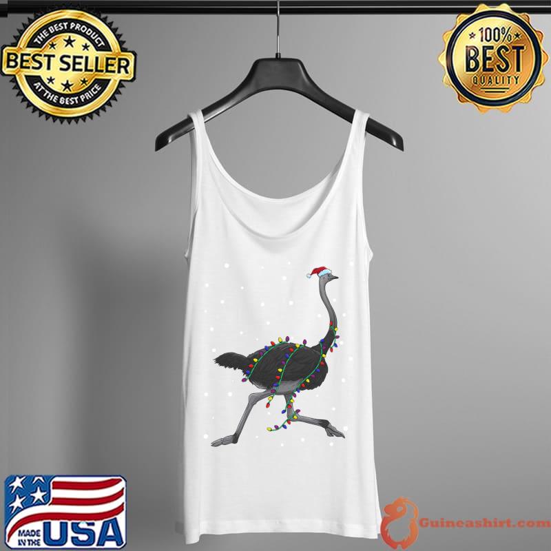 Ostrich Africa Christmas Bird T-s Tank Top
