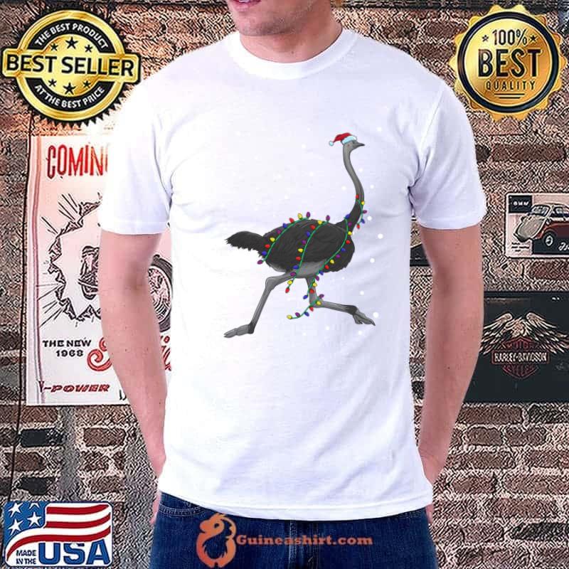 Ostrich Africa Christmas Bird T-s Unisex