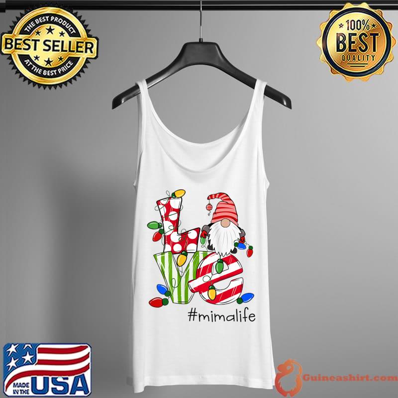 Personalized Love Mimalife Candy Gnome Christmas Ligh T-s Tank Top
