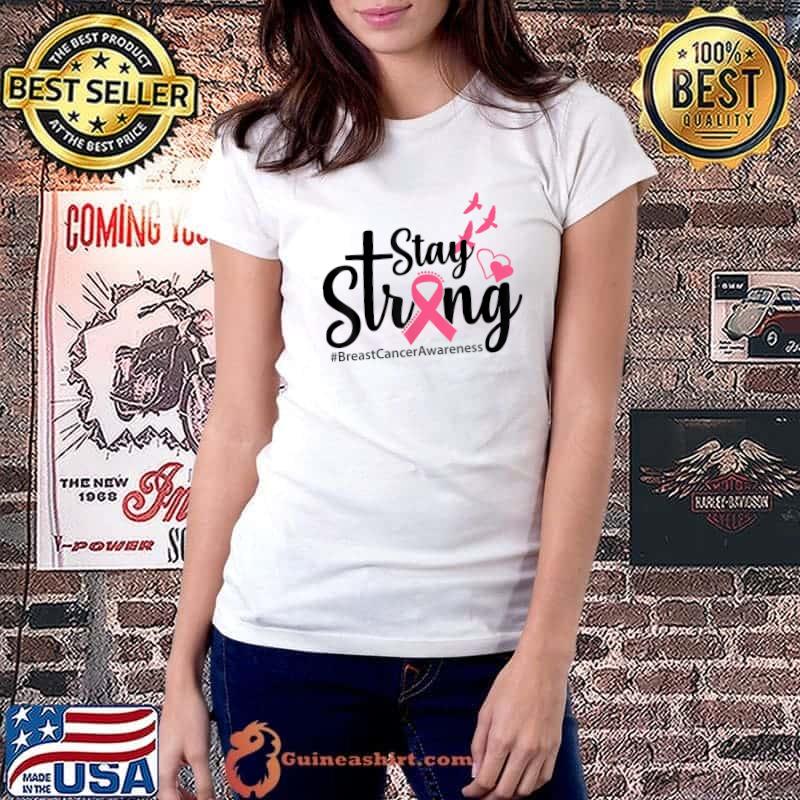 Pink Ribbon Breast Cancer Awareness For Men Women T-Shirt Ladiestee