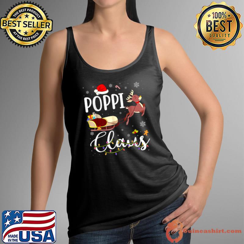 Poppi Claus Funny Poppi Christmas Reindeer Christmas T-Shirt Tank Top