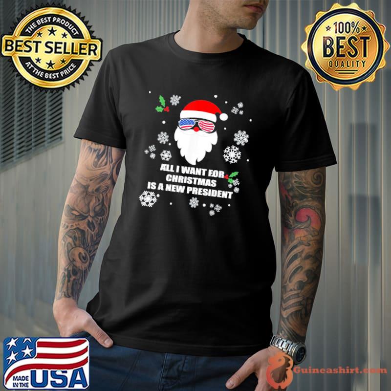 Premium All I Want For Christmas Is A New President Christmas Pajama T-Shirt Unisex