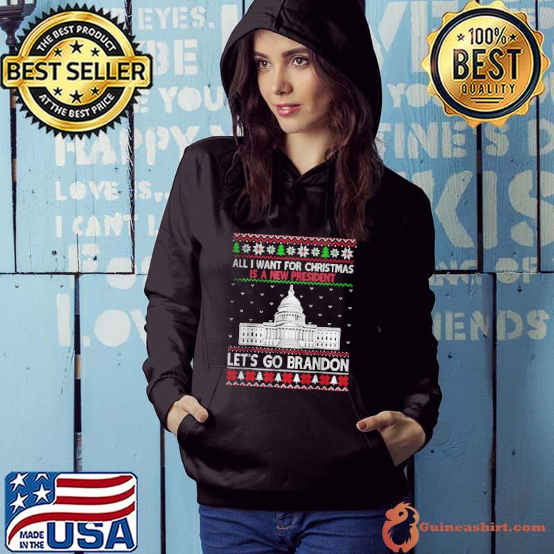 Premium All I want for christmas is a new president let's go brandon shirt