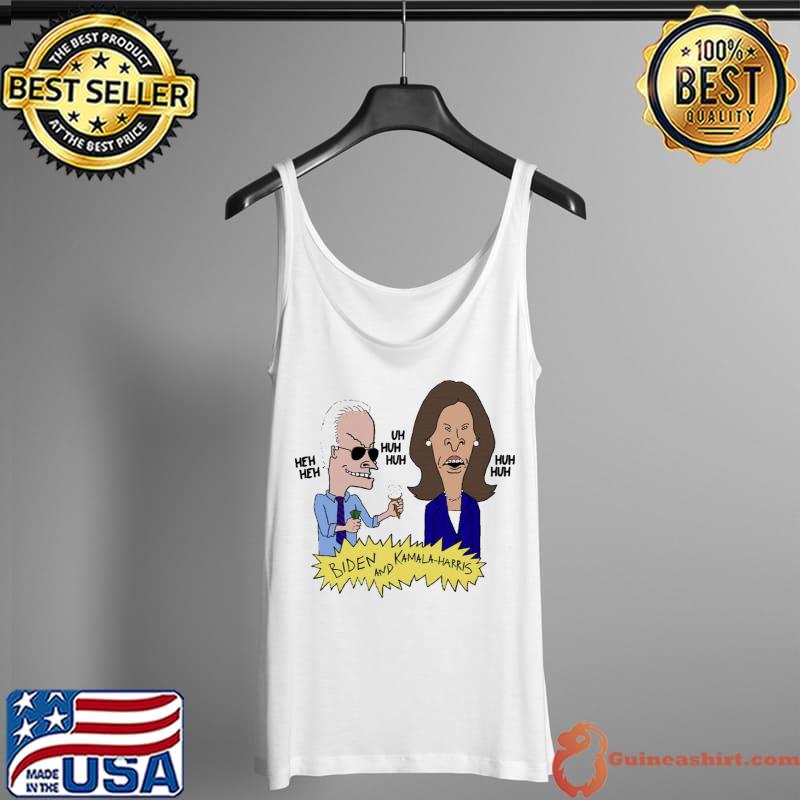 Premium Beavis and Butthead Biden and Kamala Parody Unisex T-Shirt Tank Top