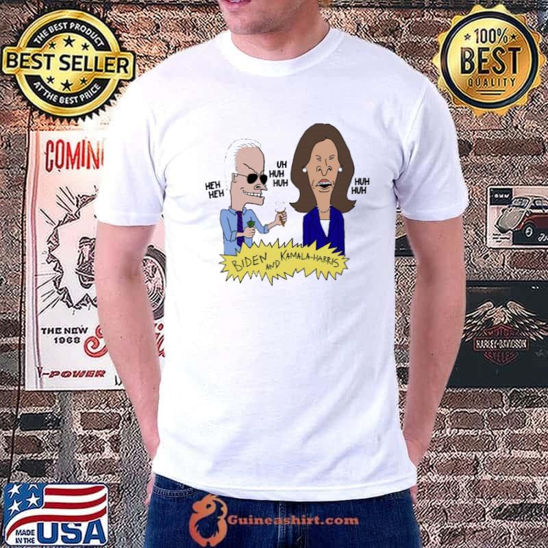Premium Beavis and Butthead Biden and Kamala Parody Unisex T-Shirt Unisex