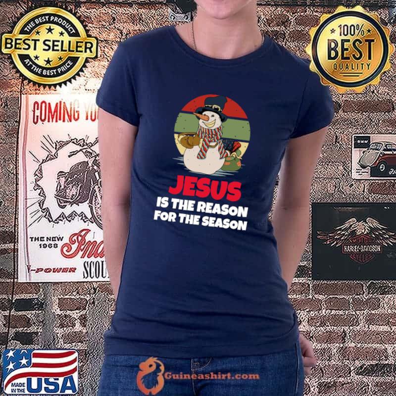 Premium christian Jesus The Reason Christmas Stocking T-shirt