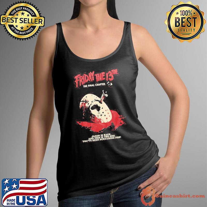 Premium Friday The 13Th The Final Chapter Jason Is Back Jason Voorhees Horror Shirt Tank Top