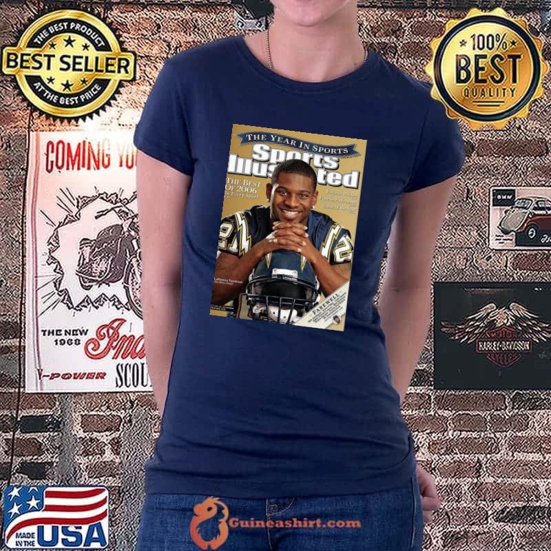 Premium good Cover Tee San Diego Chargers 2009 Ladainian Tomlinson Shirt Ladiestee