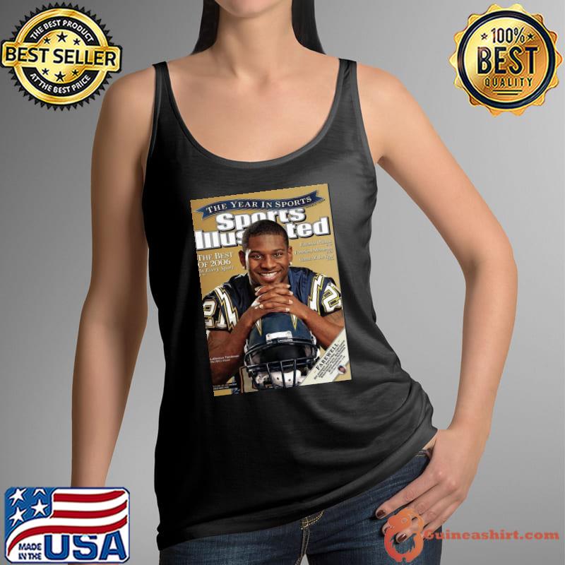 Premium good Cover Tee San Diego Chargers 2009 Ladainian Tomlinson Shirt Tank Top