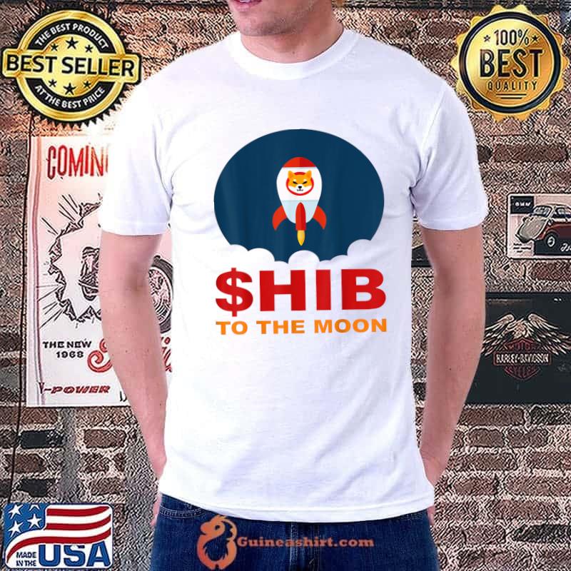 Premium $hib To The Moon Shiba Inu Coin Millionaire Crypto Loading T-Shirt
