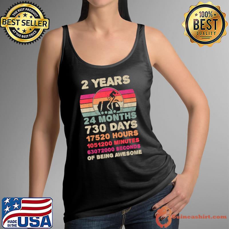 Premium kids 2 Year Old Garbage Truck Birthday Boy Girl 2nd Birthday T Shirt Tank Top