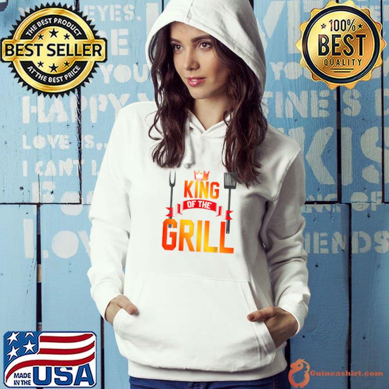 Premium king Of The Grill Funny Grilling Master Chef Cooking BBQ T-Shirt