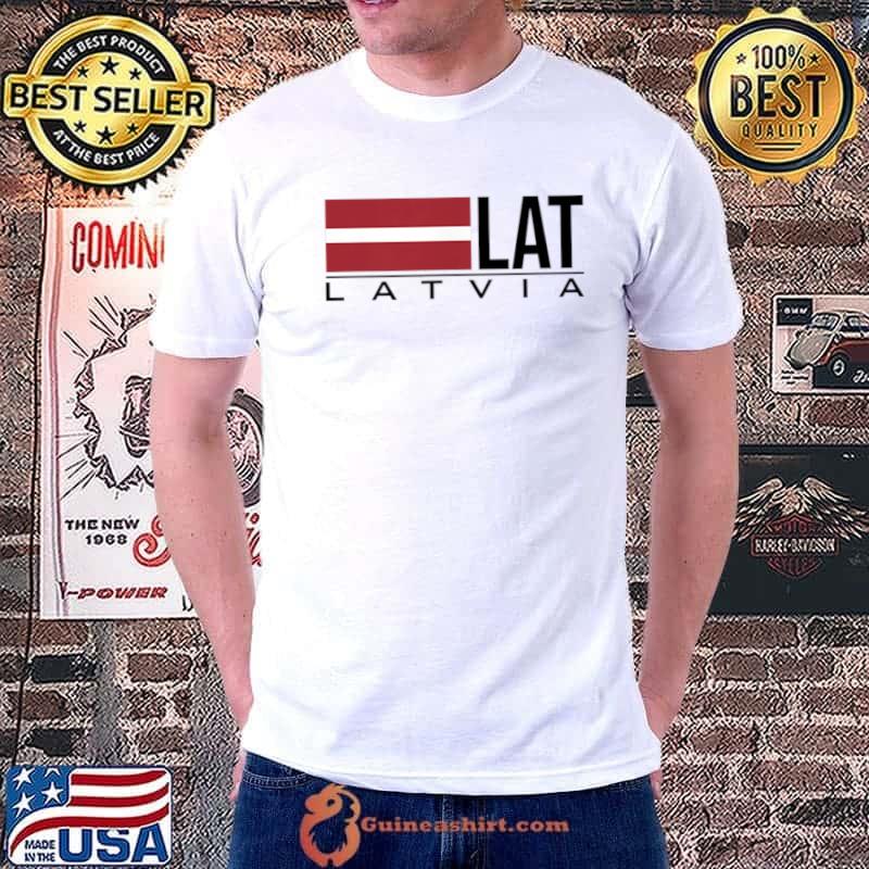 Premium lATVIA FLAG LATVIAN LAT SPORTS GAMES ATHLETE JERSEY T-Shirt Unisex
