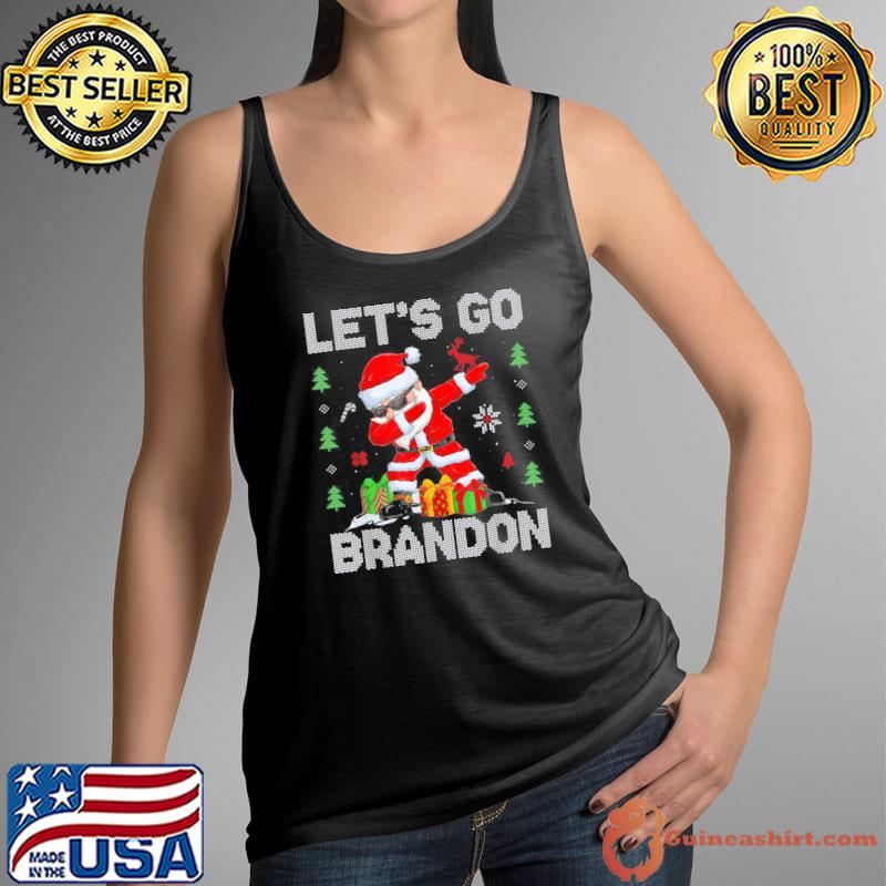Premium Let’s Go Brandon Santa Claus Ugly Christmas T-Shirt Tank Top